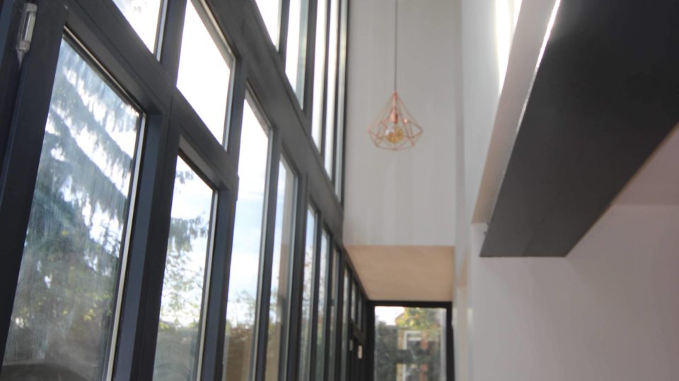 Détail architectural extension maison Garches Hauts-de-Seine