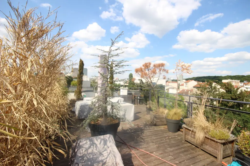 Jardin de toit 50m² surélévation Paris 9e