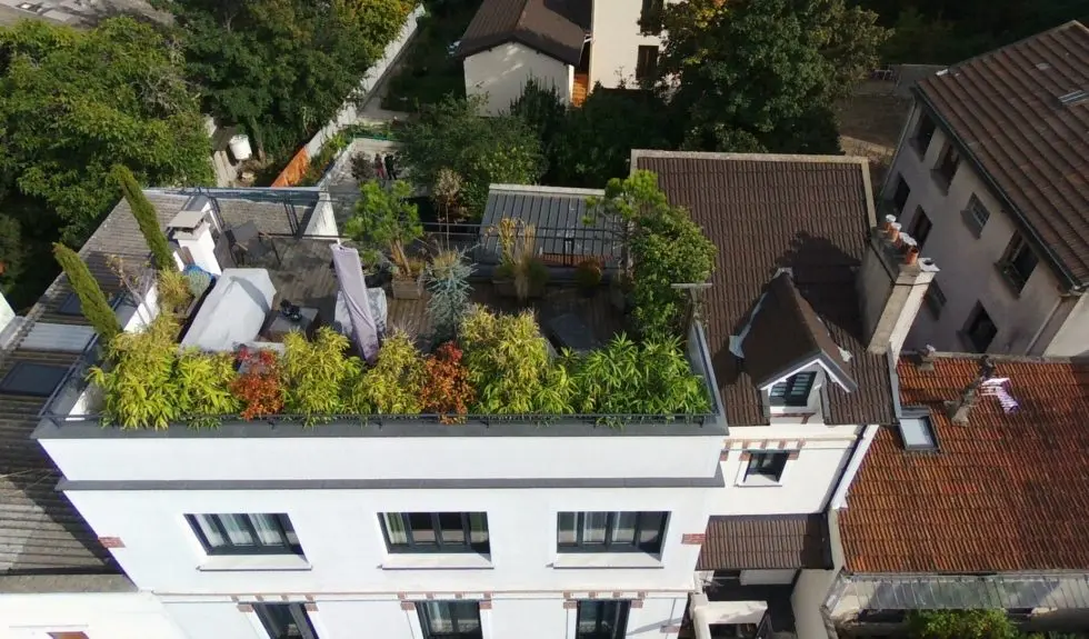 Jardin de toit Paris, réalisation Jean-Thomas Finateu architecte DPLG