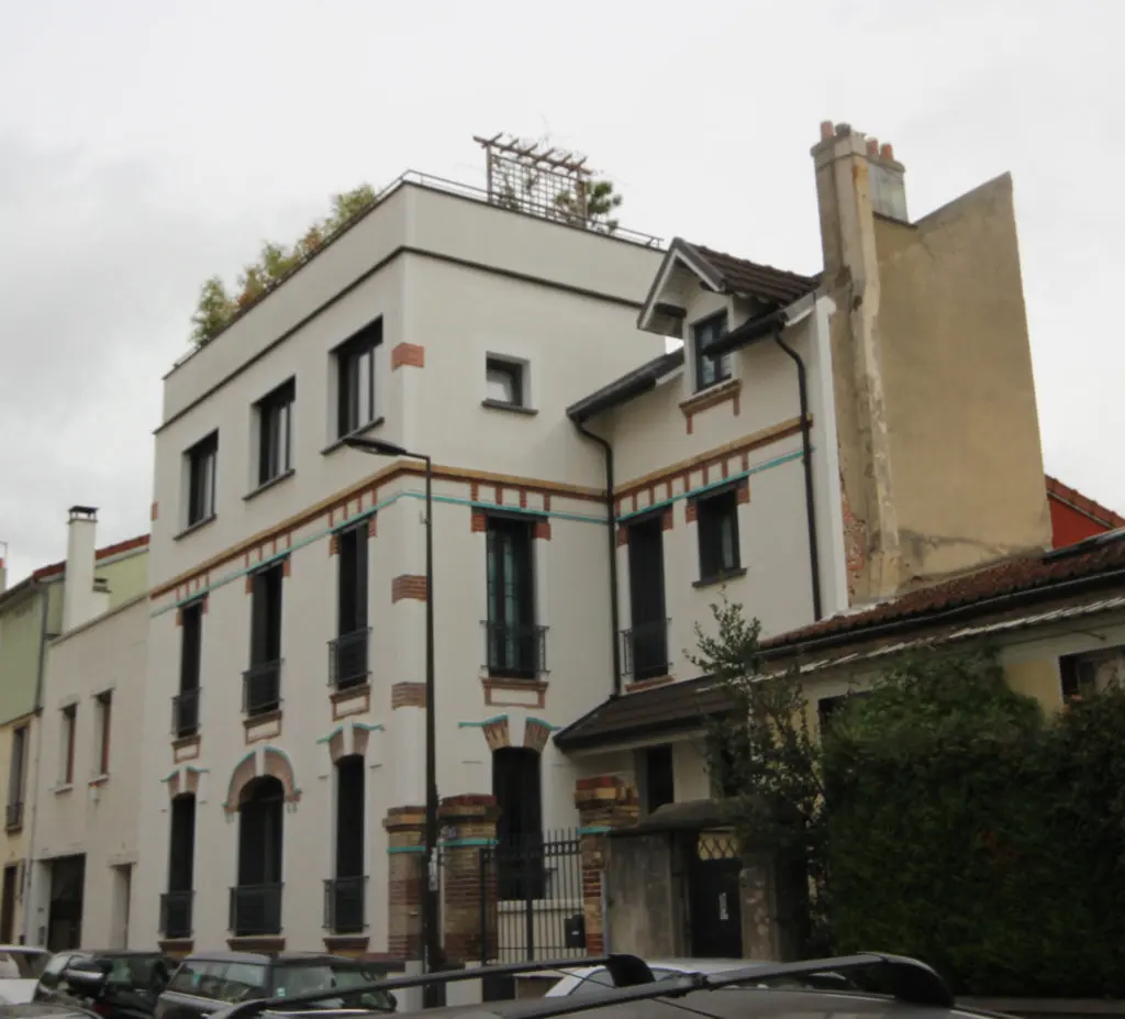 Après jardin de toit Paris visible depuis la rue