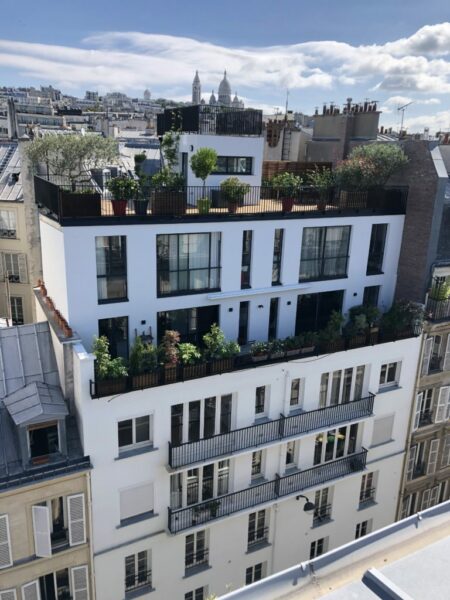 Détail architectural surélévation Paris 9e