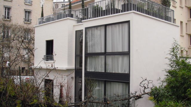 Vue extérieure extension maison Paris